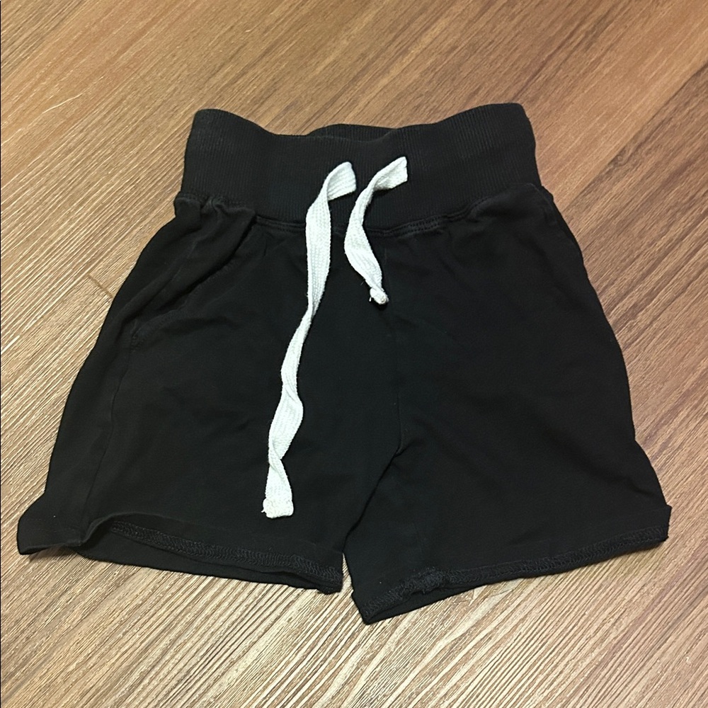 Stylish Black Kids Shorts with Drawstring